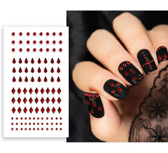 Pegatinas para Uñas roja