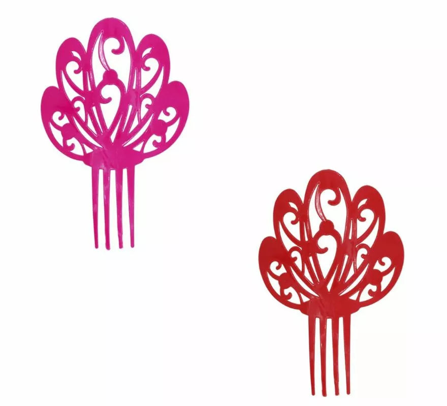Peineta de Sevillana Flor de 19 cm en varios colores