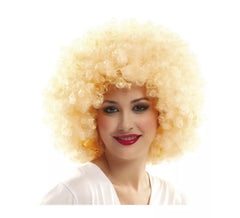 Peluca Afro Años 70 rubia