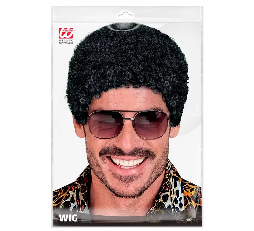 Translation missing: es.Peluca Afro con efecto mojado adulto