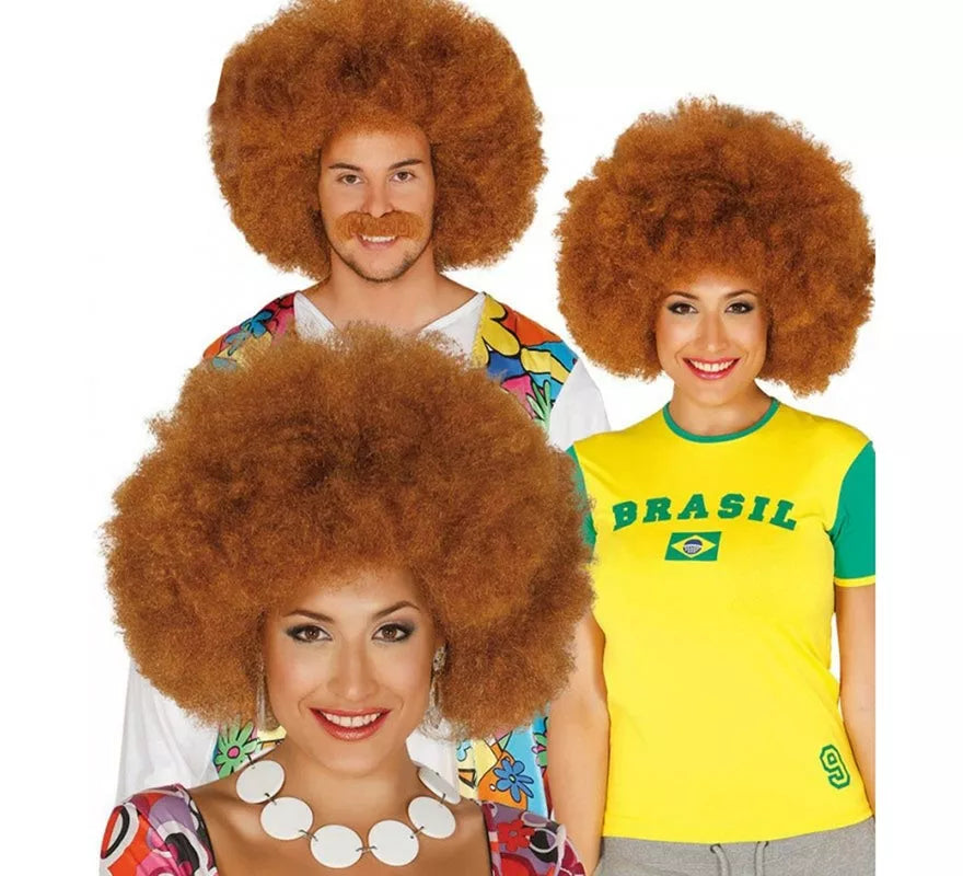 Translation missing: es.Peluca afro extra grande castaña
