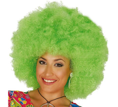 Peluca afro extra grande verde