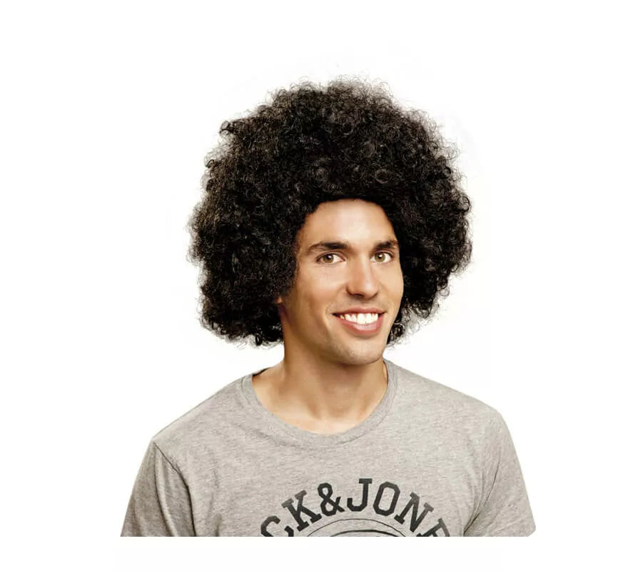 Translation missing: es.Peluca Afro Jumbo Negra