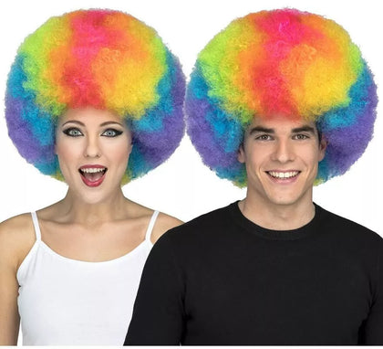 Peluca Afro Multicolor Extra grande