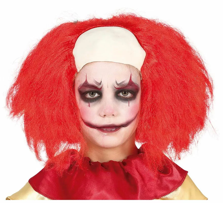 Translation missing: es.Peluca Calva con Pelo Rojo de Payaso Infantil
