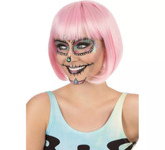 Peluca Chic rosa corta