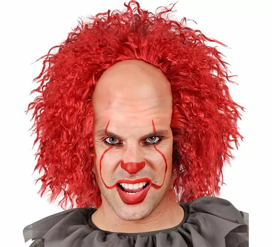 Translation missing: es.Peluca con Calva de Payaso Aterrador