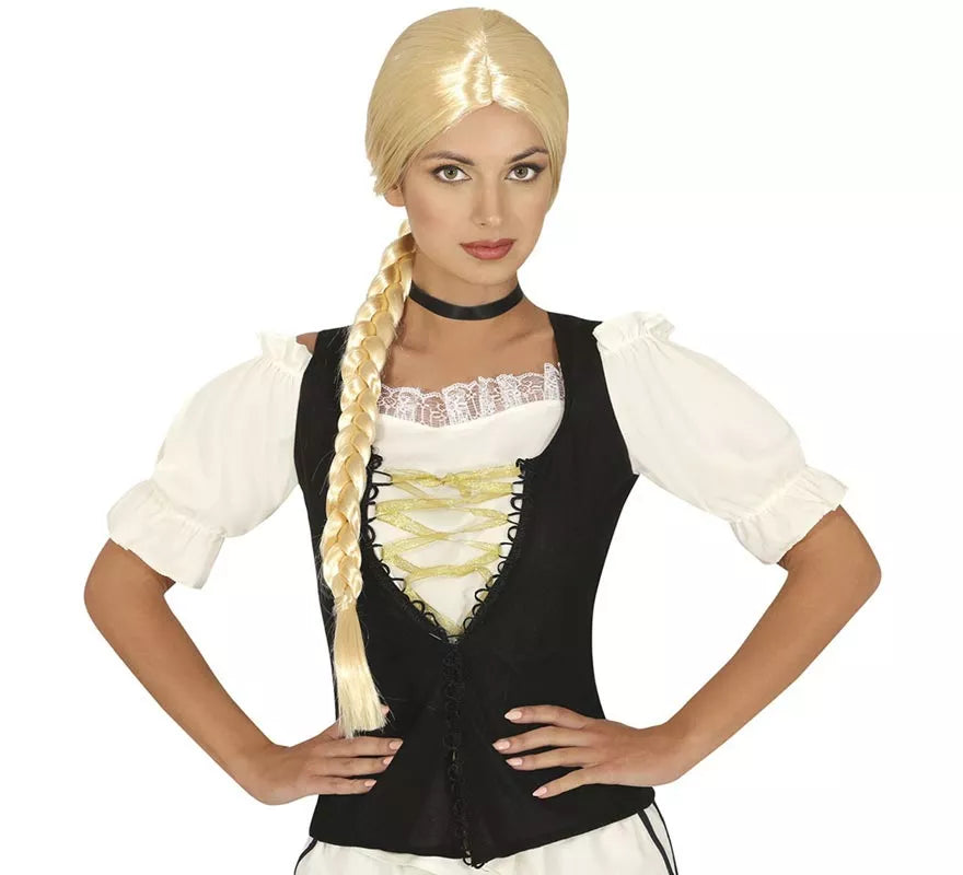 Translation missing: es.Peluca con trenza rubia