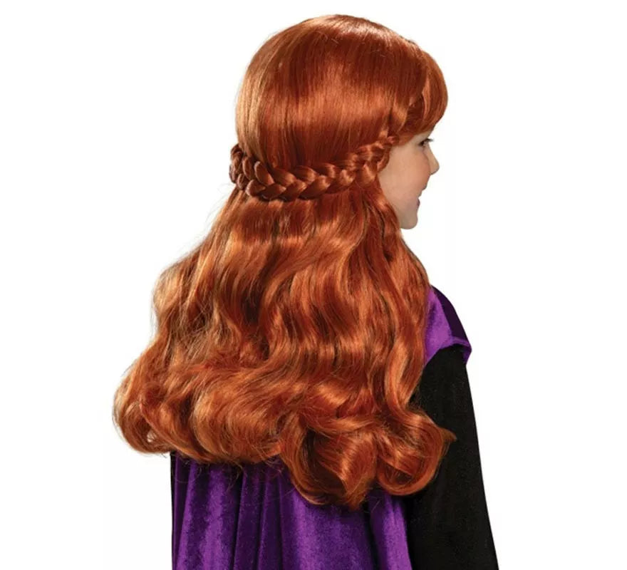 Translation missing: es.Peluca de Anna de Frozen Infantil