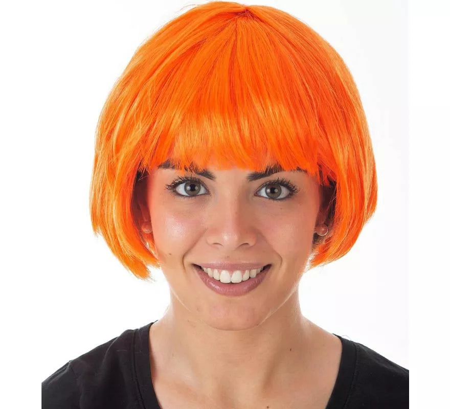Translation missing: es.Peluca de Cabaret naranja adulto