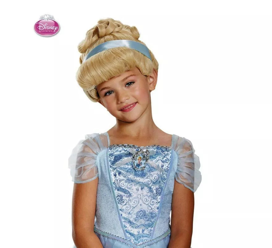 Translation missing: es.Peluca de Cenicienta Disney Deluxe infantil