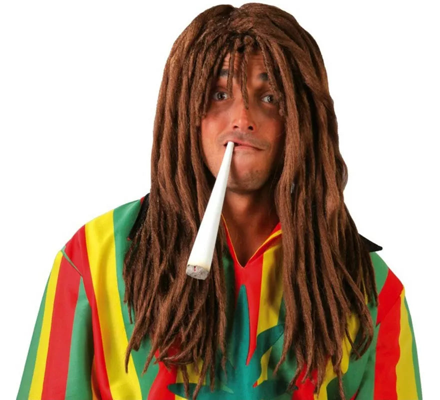 Translation missing: es.Peluca de Jamaicano Rastafari marrón con rastas