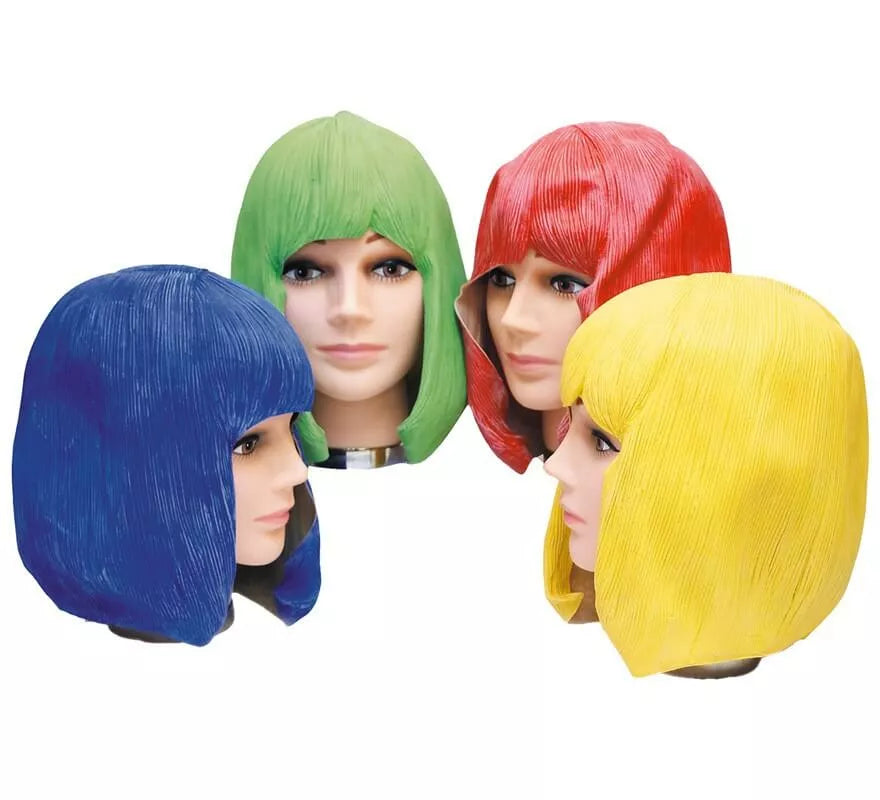 Translation missing: es.Peluca de Látex corta y lisa en varios colores