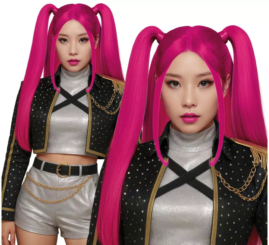 Translation missing: es.Peluca rosa de Cantante K-Pop