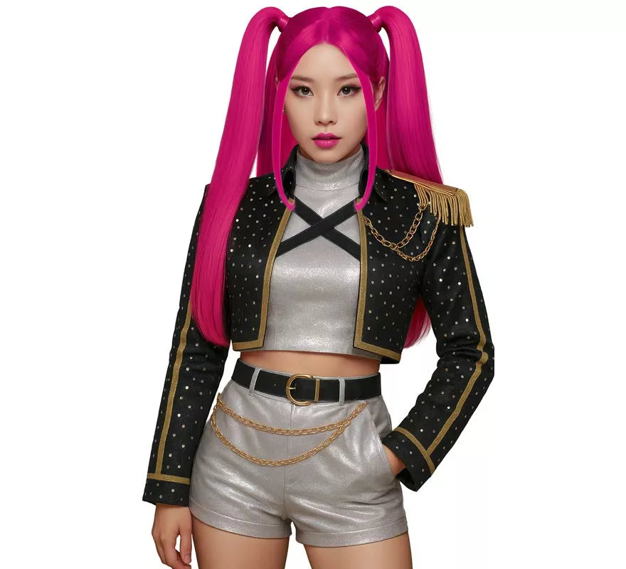 Translation missing: es.Peluca rosa de Cantante K-Pop