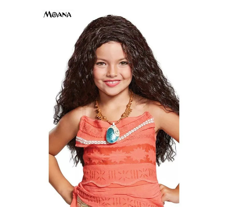 Translation missing: es.Peluca de Moana Disney Deluxe infantil