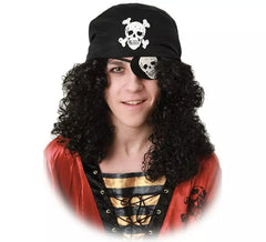 Peluca de Pirata con Parche y Badana