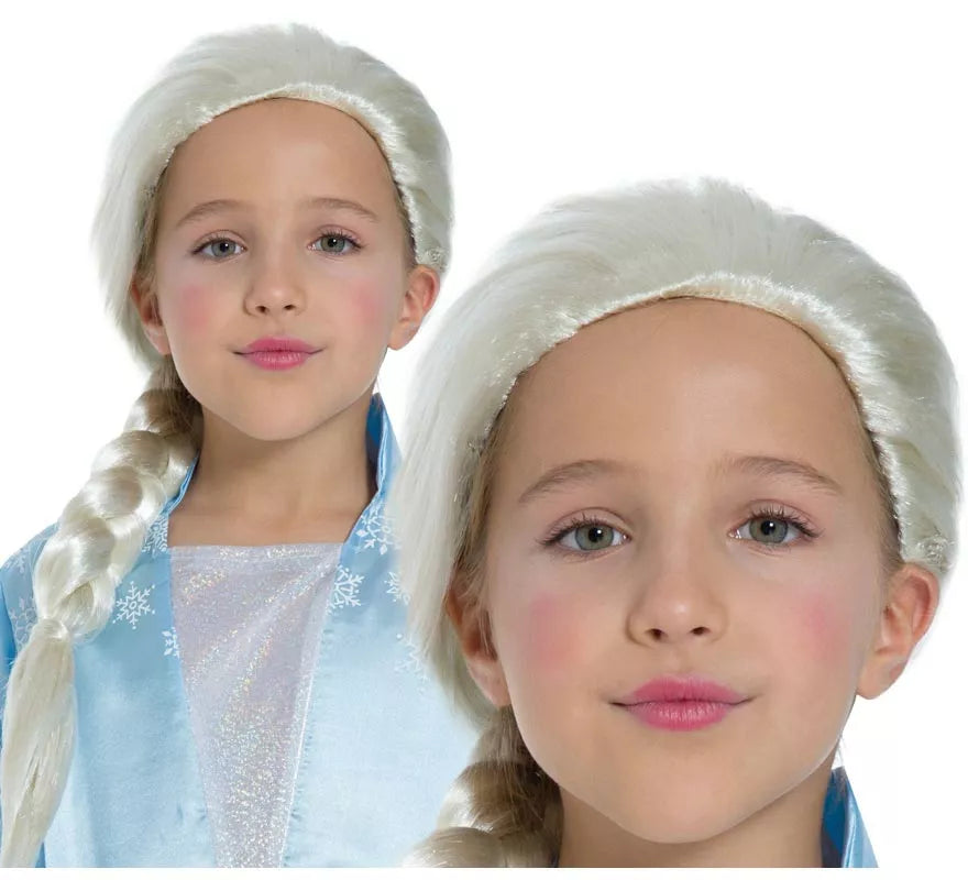 Translation missing: es.Peluca de Princesa de hielo infantil