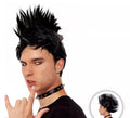 Peluca de Punky cresta negra