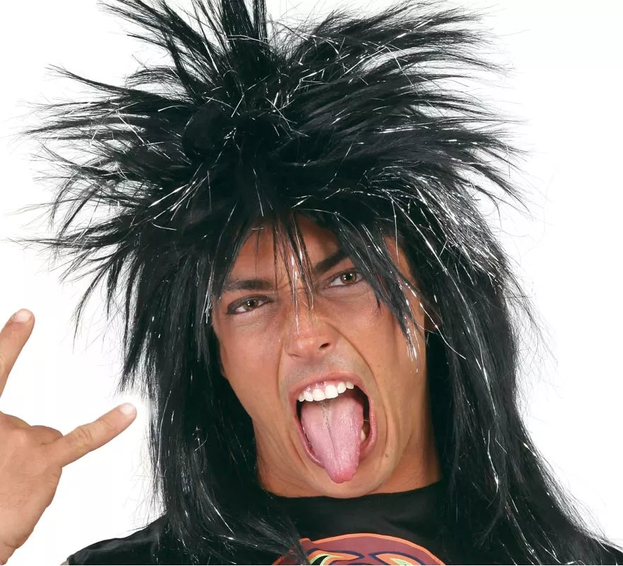 Translation missing: es.Peluca de Punky negra