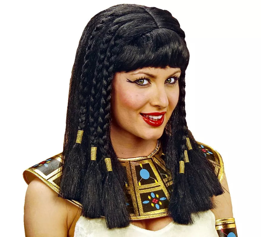 Peluca de Reina del Nilo trenzada adulto