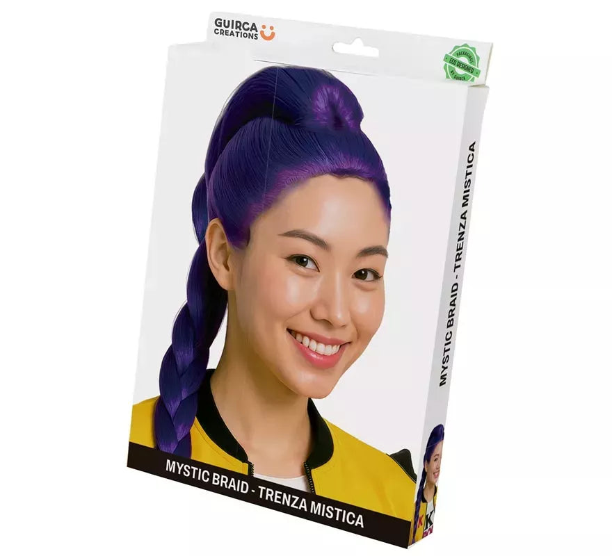 Peluca lila de Cantante K-Pop