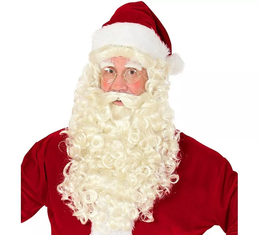 Translation missing: es.Peluca de Santa Claus o San Nicolás con Barba, Bigote y Cejas