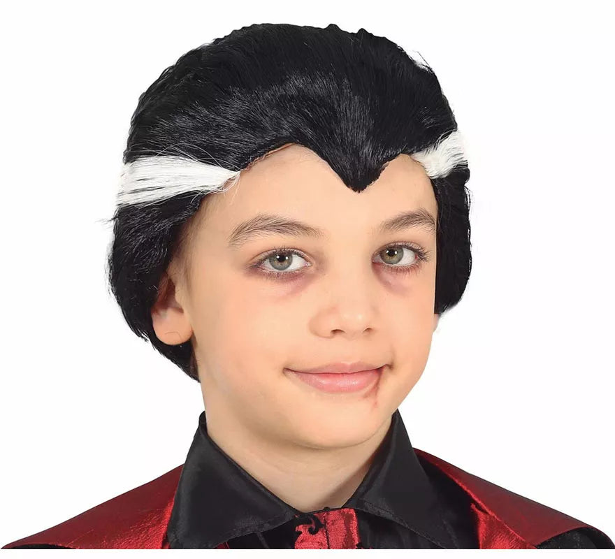 Translation missing: es.Peluca Drácula con Mechas Infantil