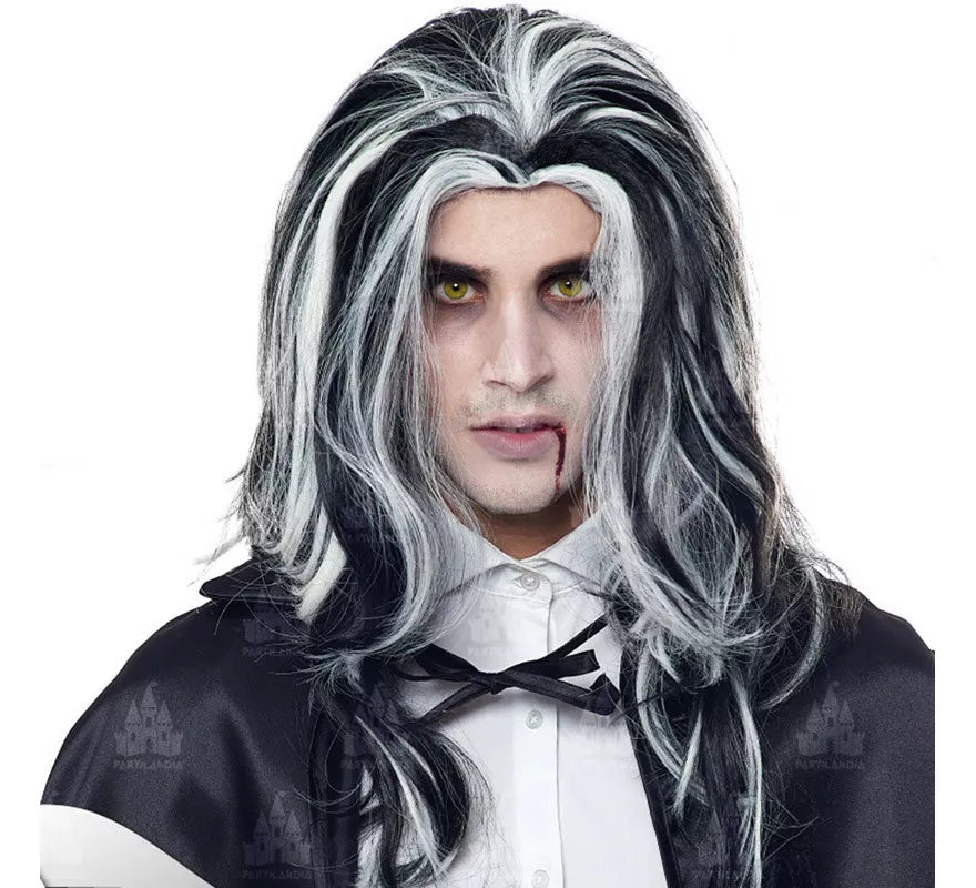 Translation missing: es.Peluca Larga de Vampiro con mechas