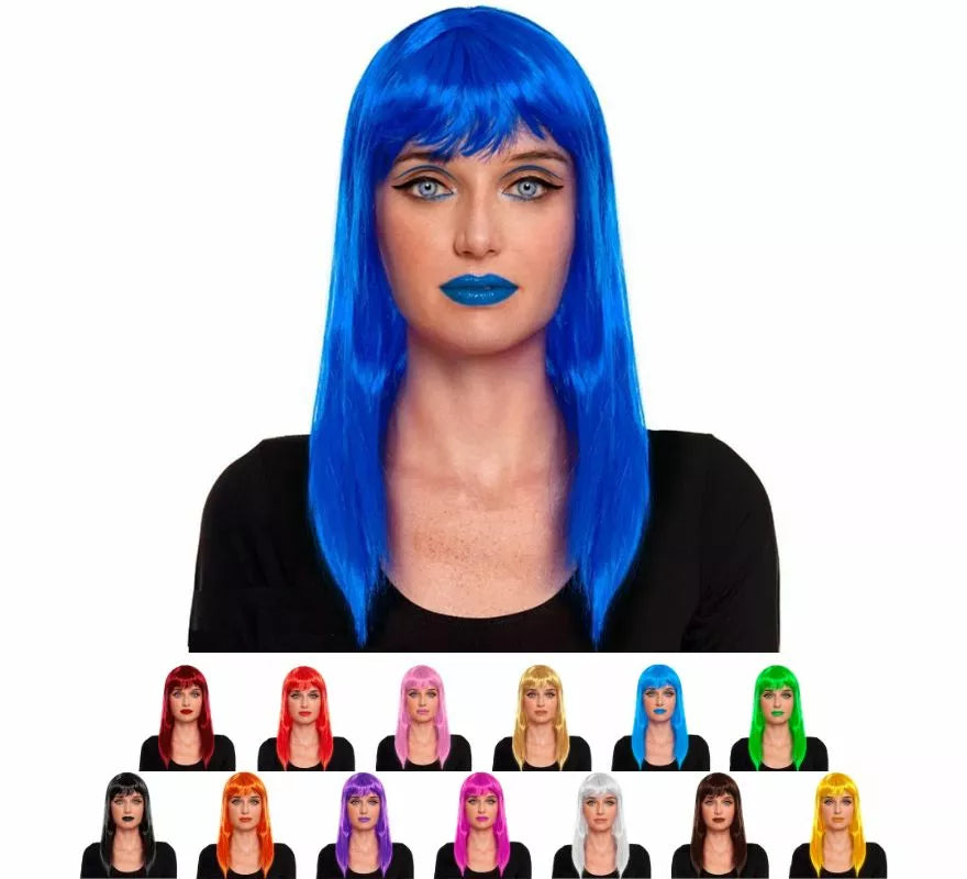 Translation missing: es.Peluca Lisa con Flequillo en varios colores