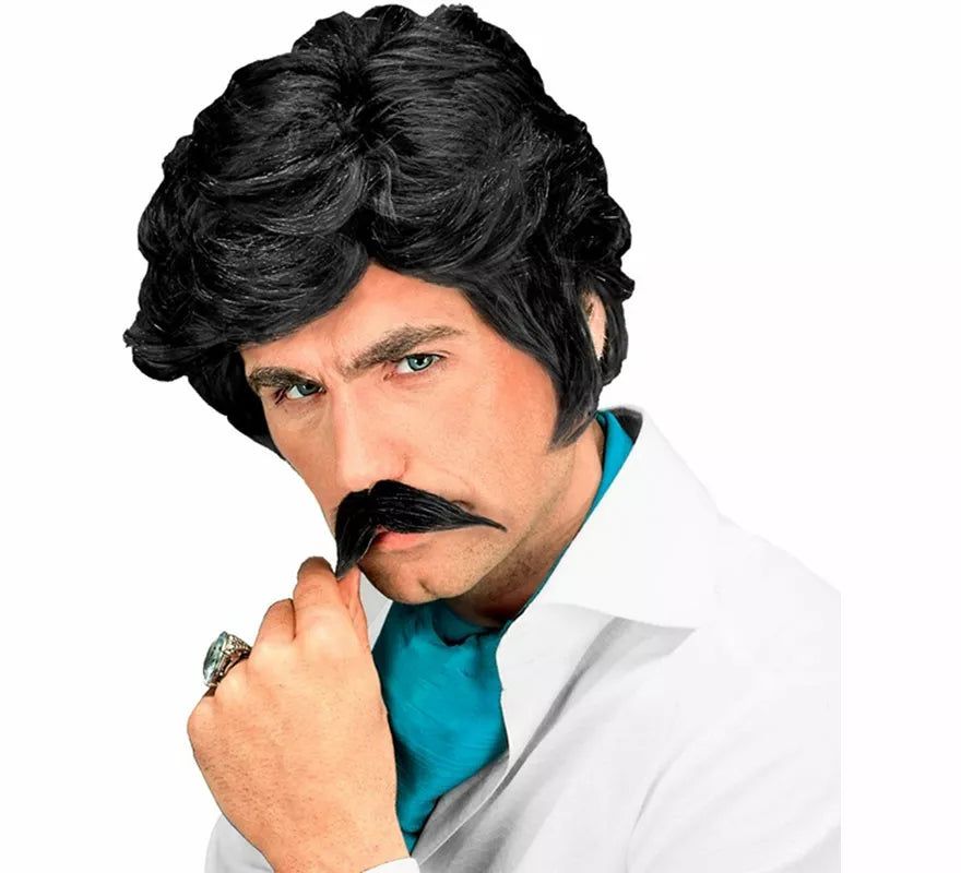 Translation missing: es.Peluca negra con Bigote Play Boy