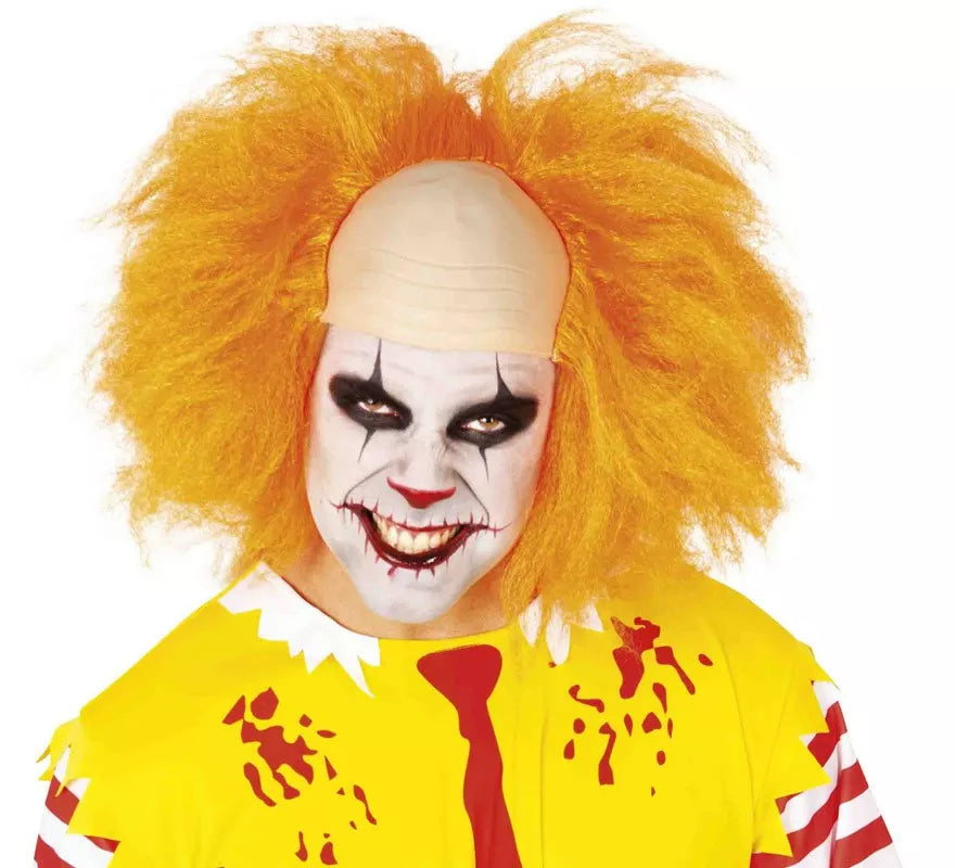 Translation missing: es.Peluca Payaso Malvado Naranja