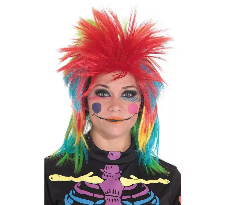 Translation missing: es.Peluca Punk Chica Multicolor