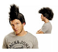 Peluca Punk con cresta negra