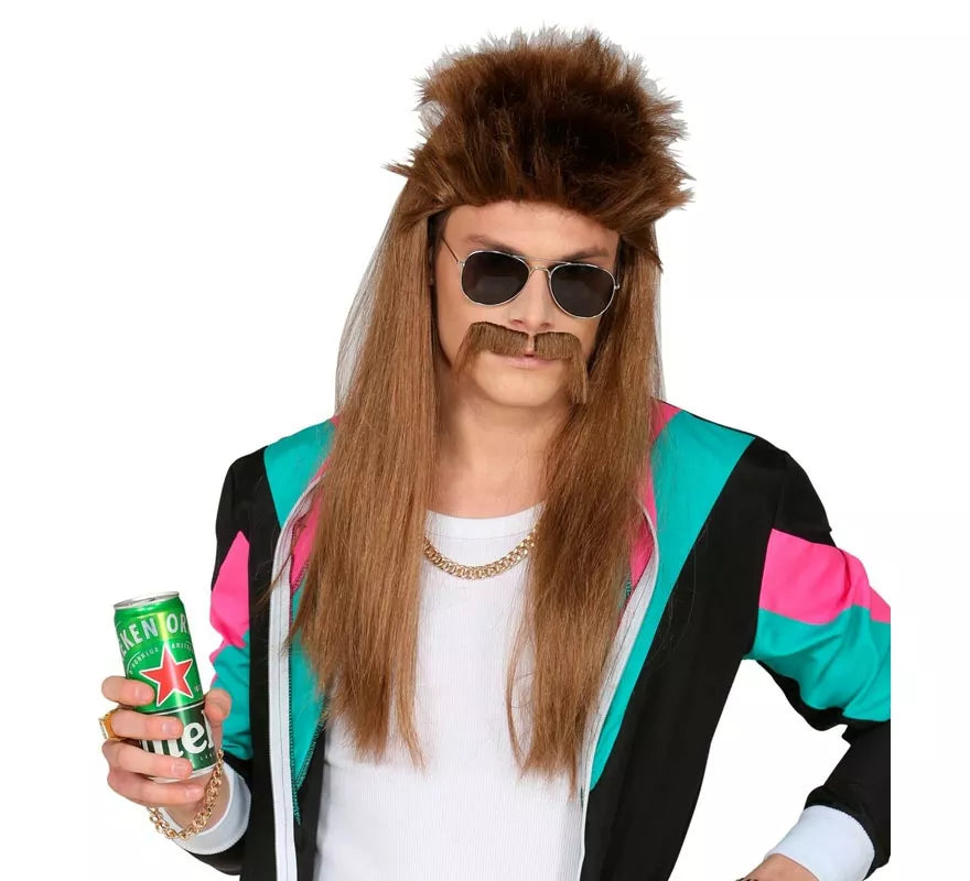 Translation missing: es.Peluca Redneck con bigotes adulto