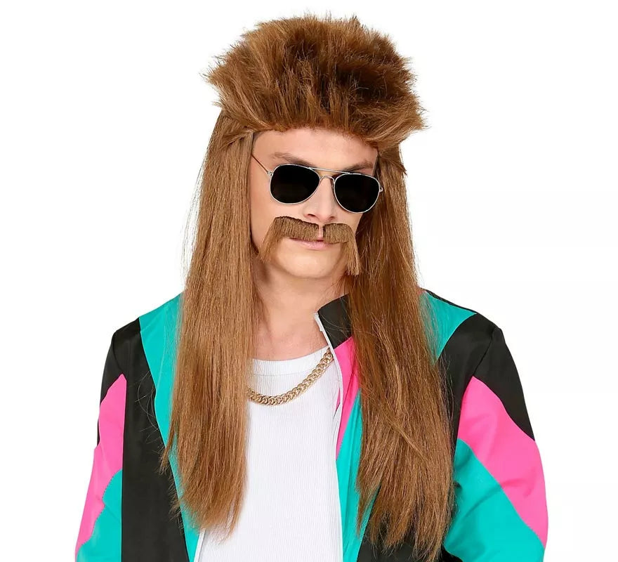 Peluca Redneck con bigotes adulto