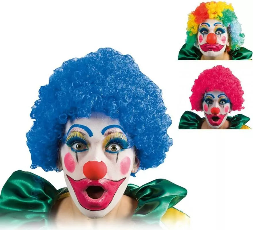 Translation missing: es.Peluca Rizada de Payaso en varios colores