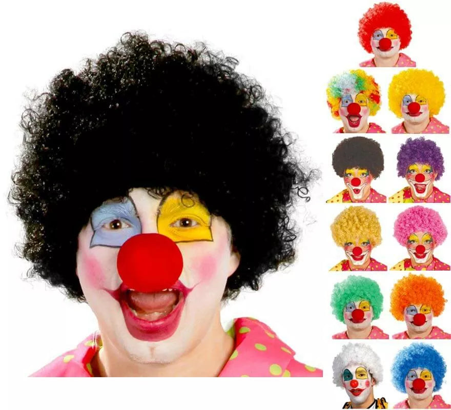 Translation missing: es.Peluca rizada de Payaso en varios colores