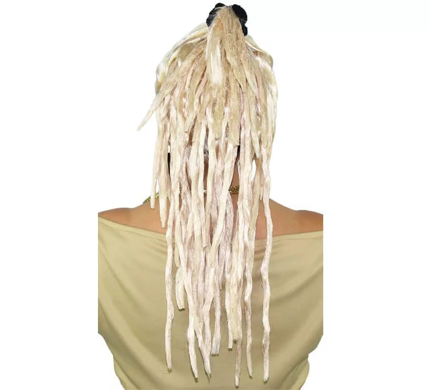 Translation missing: es.Peluca Rubia con Rastas y Flequillo de La Pili