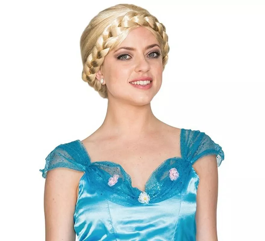 Translation missing: es.Peluca Rubia Medieval con Trenzas