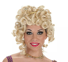 Peluca Rubia rizada de Romana