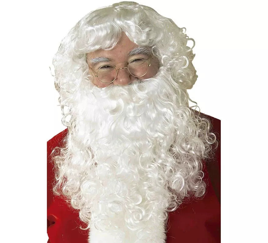 Translation missing: es.Peluca y Barba con Bigote de Papá Noel para hombre