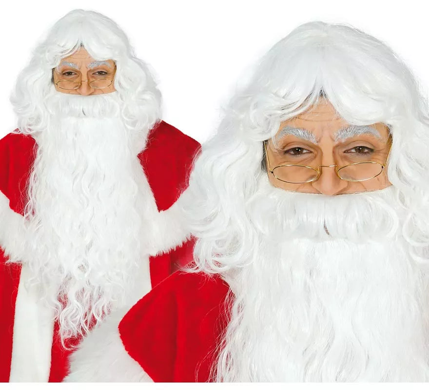 Translation missing: es.Peluca y barba de Papa Noel extra