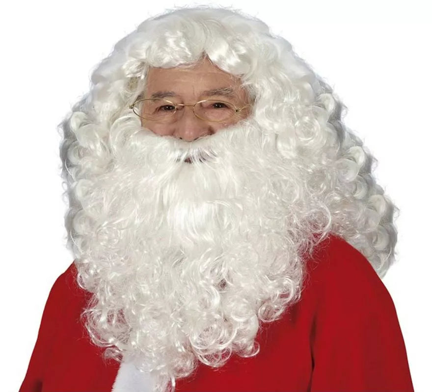 Translation missing: es.Peluca y Barba Noel blanca en caja