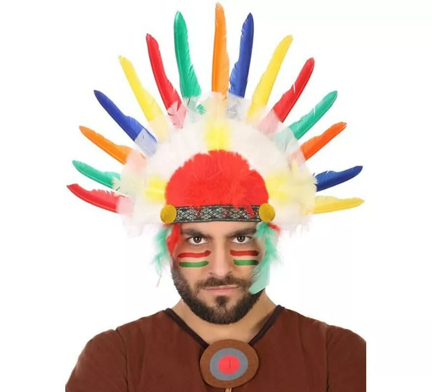 Translation missing: es.Penacho Indio Multicolor