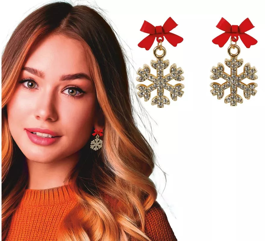 Translation missing: es.Pendientes Copos de Nieve Navidad