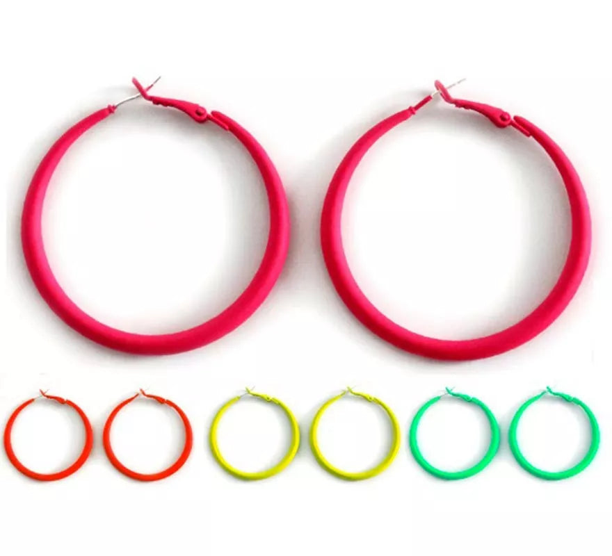 Translation missing: es.Pendientes de Aros neón en colores surtidos