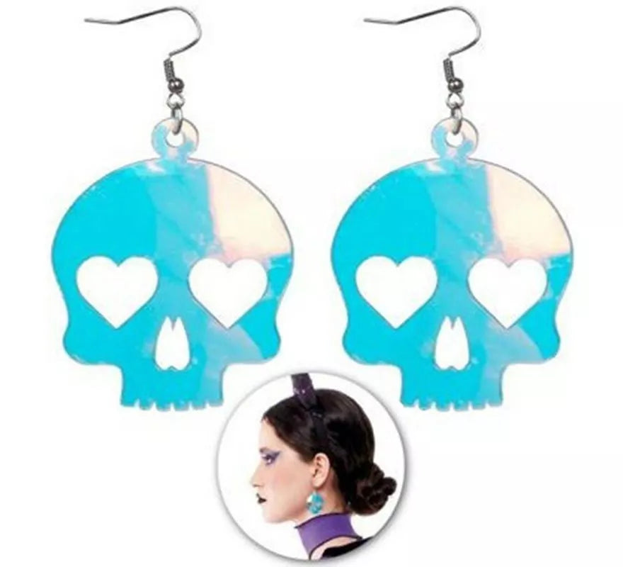 Translation missing: es.Pendientes de Calaveras Purpurina