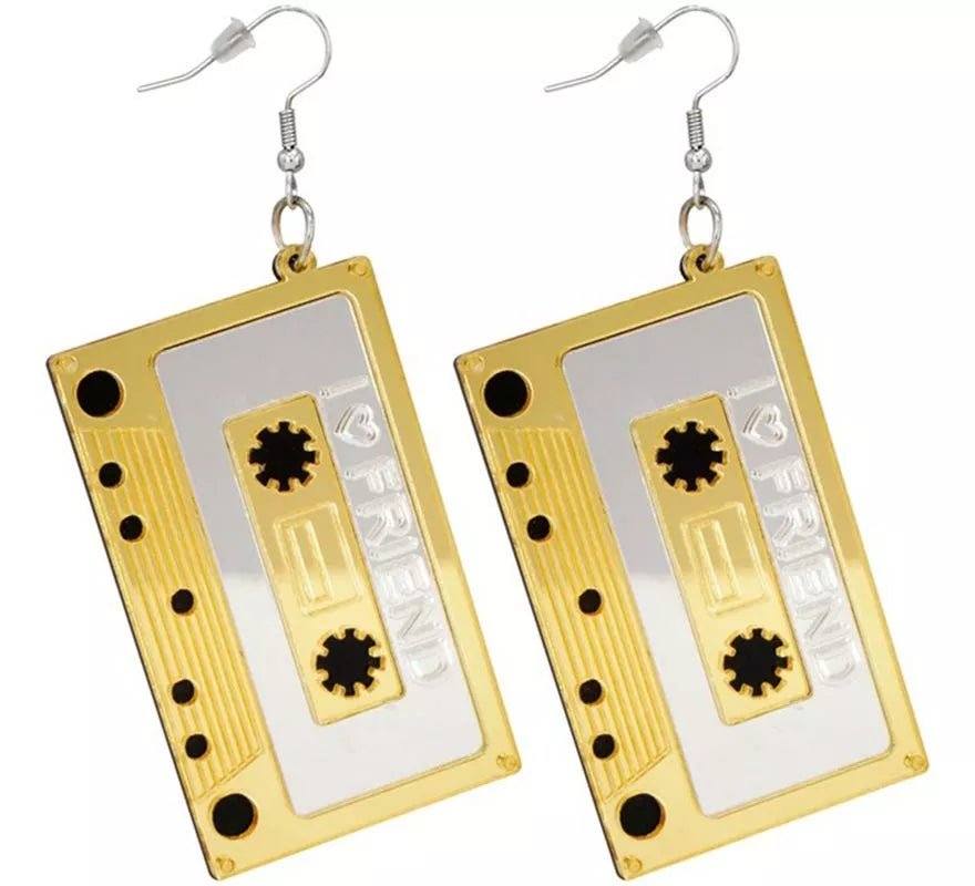 Translation missing: es.Pendientes de Cinta de Casete Años 80