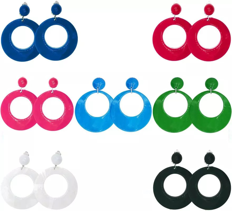 Translation missing: es.Pendientes de Flamenco Aro grande de 10 cm en varios colores